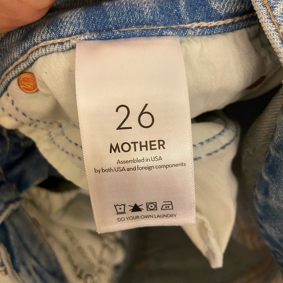 MOTHER Superior The insider Crop Step Fray I Confess Blue Size 26 - Picture 11 of 14